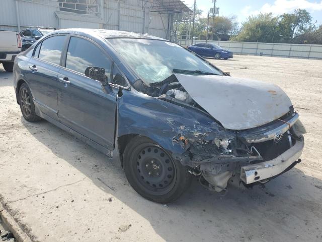 1HGFA16508L104029 - 2008 HONDA CIVIC LX BLUE photo 4