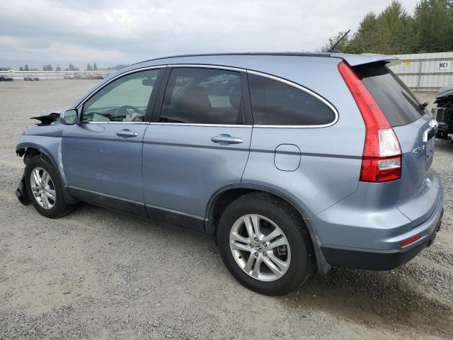 5J6RE4H7XAL018808 - 2010 HONDA CR-V EXL BLUE photo 2
