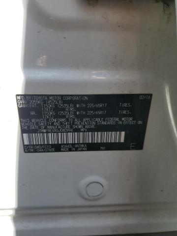 JTMWFREVXGJ080994 - 2016 TOYOTA RAV4 XLE WHITE photo 13