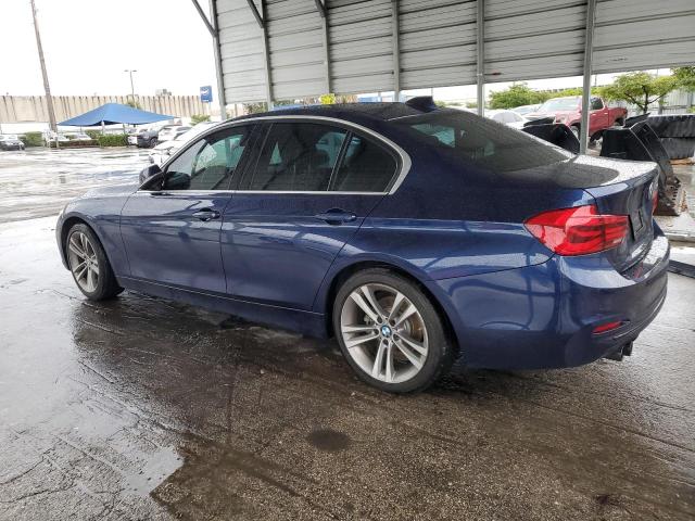 WBA8B9G51HNU49945 - 2017 BMW 330 I BLUE photo 2