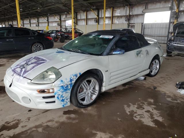 4A3AE55H63E173141 - 2003 MITSUBISHI ECLIPSE SPYDER GT WHITE photo 1