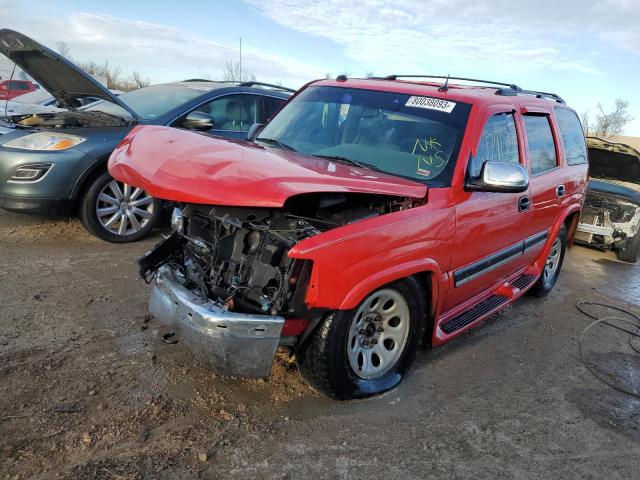 1GNEK13T05R193207 - 2005 CHEVROLET TAHOE K1500 RED photo 1