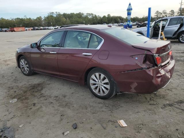 1HGCR3F85DA041551 - 2013 HONDA ACCORD EXL BURGUNDY photo 2