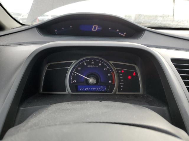 2HGFA166X9H006987 - 2009 HONDA CIVIC LX-S ნაცრისფერი ფოტო 9