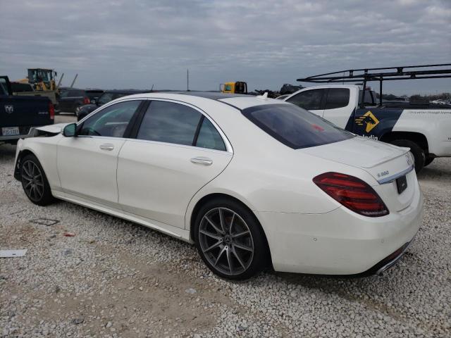 WDDUG8DB9KA481053 - 2019 MERCEDES-BENZ S 560 WHITE photo 2