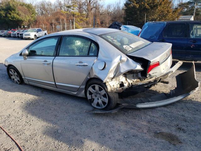 1HGFA15589L000326 - 2009 HONDA CIVIC LX SILVER photo 2