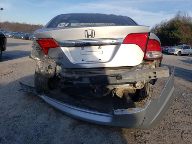 1HGFA15589L000326 - 2009 HONDA CIVIC LX SILVER photo 6