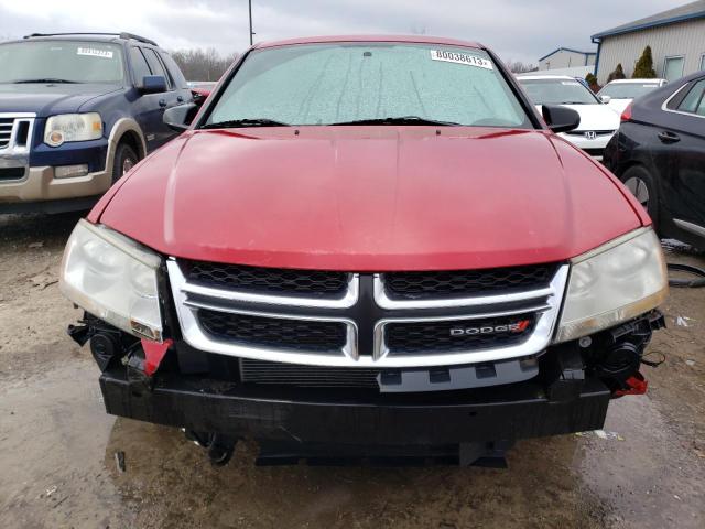 1C3CDZAB7DN514429 - 2013 DODGE AVENGER SE RED photo 5