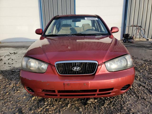 KMHDN45D33U514729 - 2003 HYUNDAI ELANTRA GLS MAROON photo 5