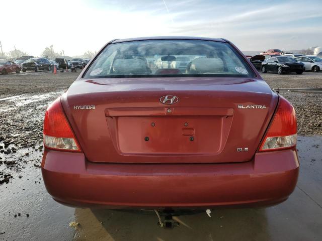 KMHDN45D33U514729 - 2003 HYUNDAI ELANTRA GLS MAROON photo 6