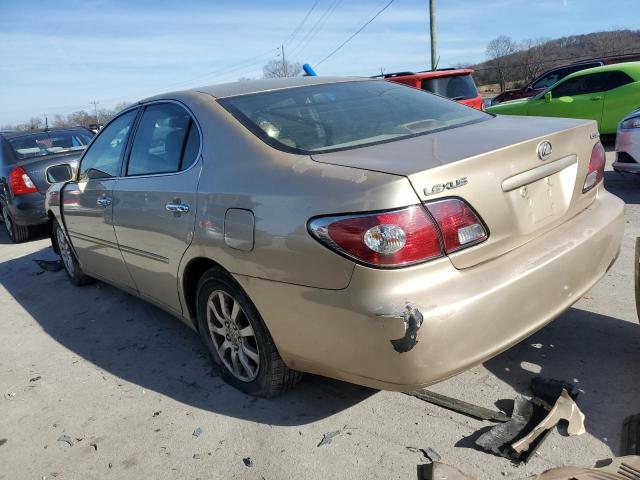 JTHBF30G936007633 - 2003 LEXUS ES 300 BEIGE photo 2