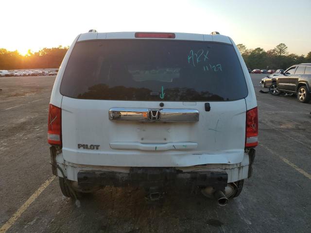 5FNYF3H50BB052672 - 2011 HONDA PILOT EXL WHITE photo 6