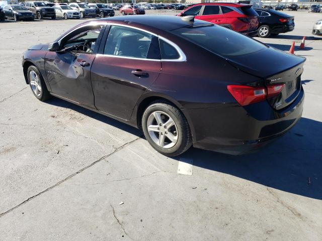 1G1ZB5ST5LF138195 - 2020 CHEVROLET MALIBU LS MAROON photo 2