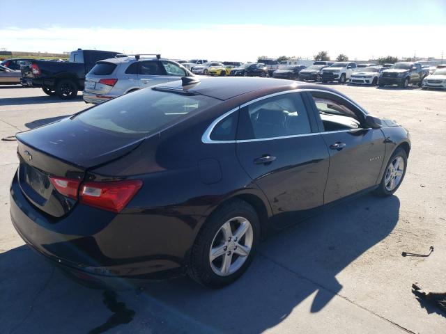 1G1ZB5ST5LF138195 - 2020 CHEVROLET MALIBU LS MAROON photo 3