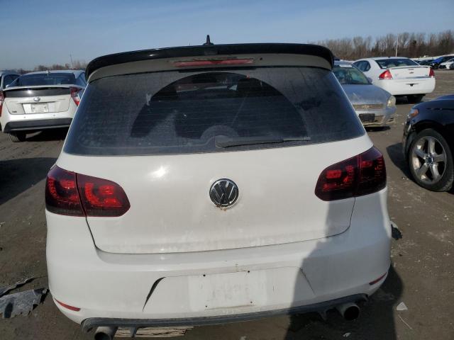 WVWEV7AJXAW195904 - 2010 VOLKSWAGEN GTI WHITE photo 6