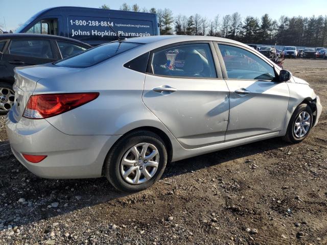 KMHCT4AE6EU688071 - 2014 HYUNDAI ACCENT GLS GRAY photo 3