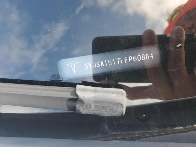 5YJSA1H17EFP60864 - 2014 TESLA MODEL S WHITE photo 12