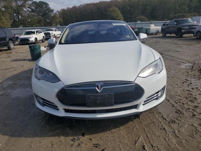 5YJSA1H17EFP60864 - 2014 TESLA MODEL S WHITE photo 5