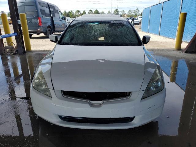 1HGCM56815A015055 - 2005 HONDA ACCORD EX WHITE photo 5