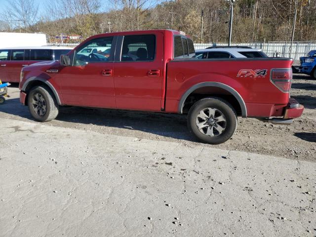 1FTFW1EF9DKE09619 - 2013 FORD F150 SUPERCREW MAROON photo 2