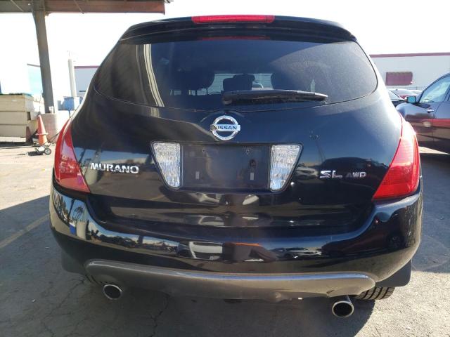 JN8AZ08W83W229132 - 2003 NISSAN MURANO SL BLACK photo 6