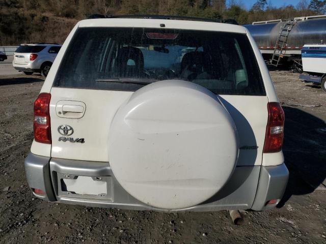 JTEHD20V546012738 - 2004 TOYOTA RAV4 WHITE photo 6