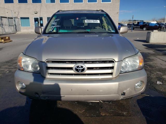 JTEEP21A970188673 - 2007 TOYOTA HIGHLANDER SPORT BEIGE photo 5