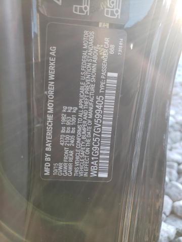 WBA1G9C57GV599405 - 2016 BMW 228 XI SULEV BLACK photo 13