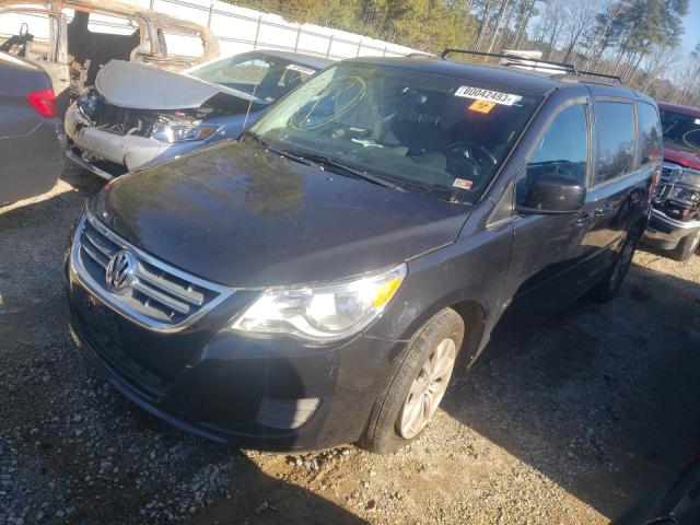 2C4RVABG0CR202520 - 2012 VOLKSWAGEN ROUTAN SE BLACK photo 1