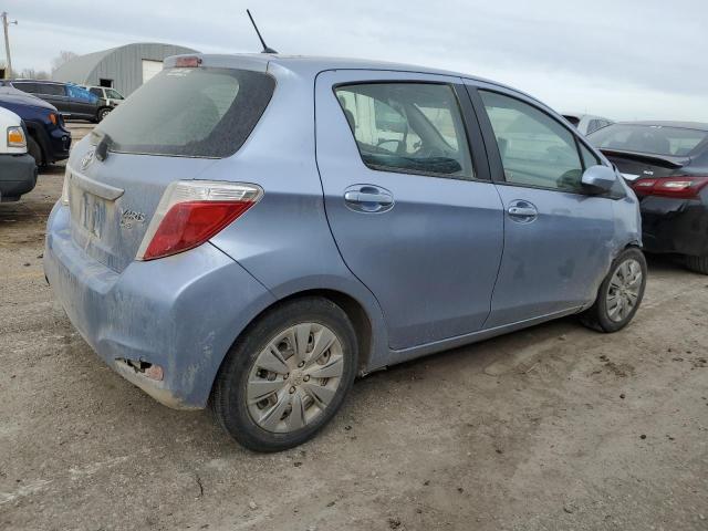 JTDKTUD36CD504917 - 2012 TOYOTA YARIS BLUE photo 3