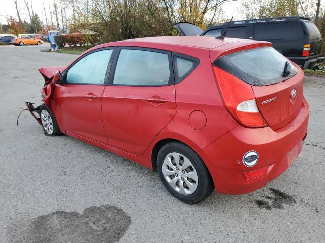 KMHCT5AE0FU215998 - 2015 HYUNDAI ACCENT GS RED photo 2