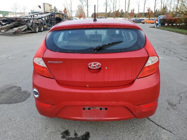 KMHCT5AE0FU215998 - 2015 HYUNDAI ACCENT GS RED photo 6