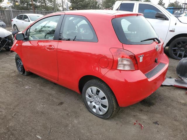 JTDJT923575056083 - 2007 TOYOTA YARIS RED photo 2