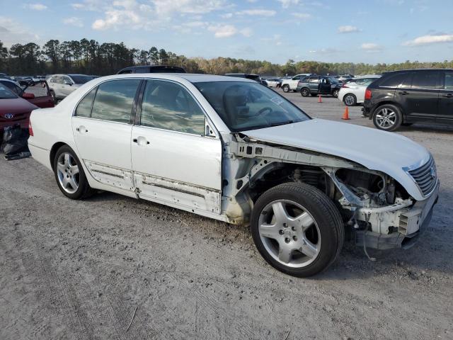 JTHBN36F550175695 - 2005 LEXUS LS 430 WHITE photo 4