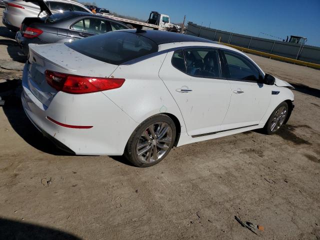 5XXGR4A63FG378142 - 2015 KIA OPTIMA SX WHITE photo 3