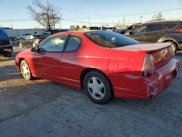 2G1WX15KX29171670 - 2002 CHEVROLET MONTE CARL SS RED photo 2