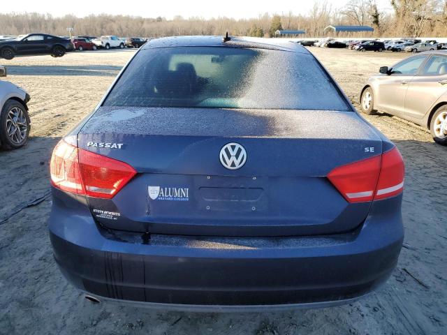 1VWBP7A35CC019505 - 2012 VOLKSWAGEN PASSAT SE BLUE photo 6