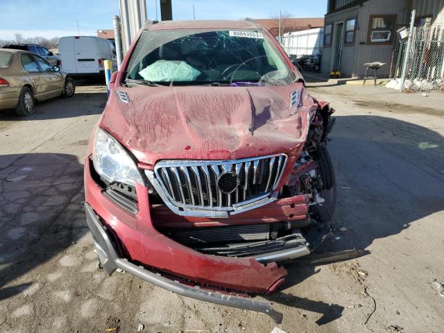 KL4CJCSB1GB651639 - 2016 BUICK ENCORE RED photo 5