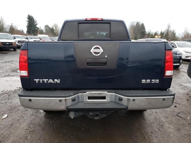 1N6AA07C58N326356 - 2008 NISSAN TITAN XE BLUE photo 6