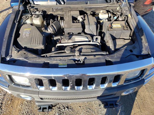 5GTDN13E878163127 - 2007 HUMMER H3 BLUE photo 12