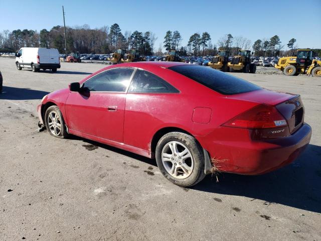 1HGCM72727A008742 - 2007 HONDA ACCORD EX RED photo 2