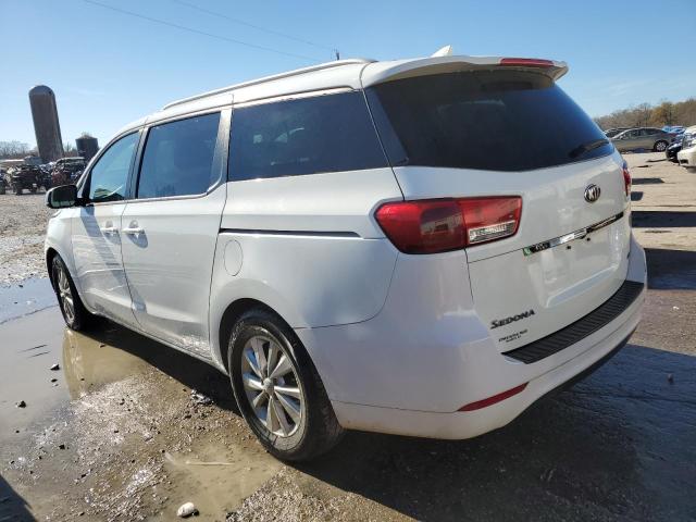 KNDMB5C15F6076347 - 2015 KIA SEDONA LX WHITE photo 2