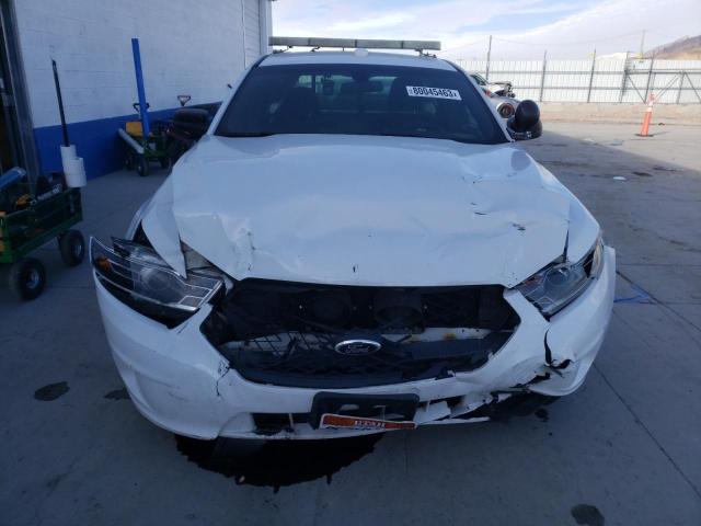 1FAHP2L87EG161459 - 2014 FORD TAURUS POLICE INTERCEPTOR WHITE photo 5