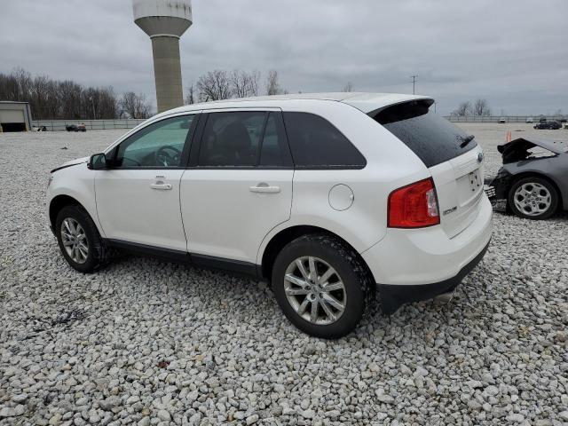 2FMDK4JC4EBB62162 - 2014 FORD EDGE SEL WHITE photo 2