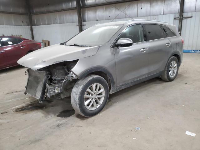 5XYPG4A57JG388500 - 2018 KIA SORENTO LX GRAY photo 1