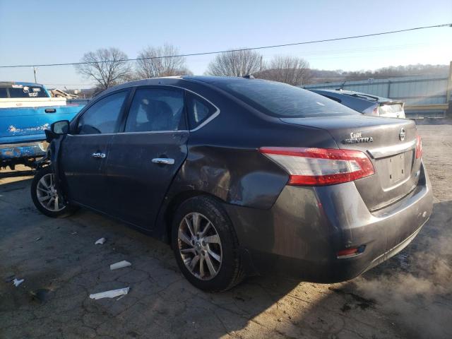 3N1AB7AP8DL671950 - 2013 NISSAN SENTRA S GRAY photo 2