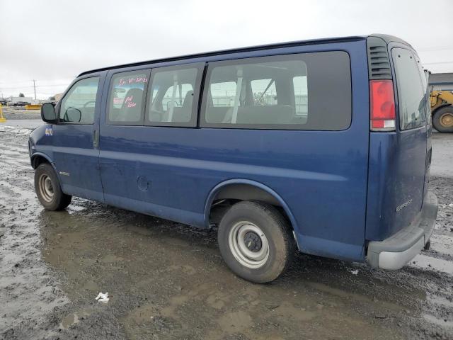 1GNFG15R9Y1203744 - 2000 CHEVROLET EXPRESS G1 BLUE photo 2