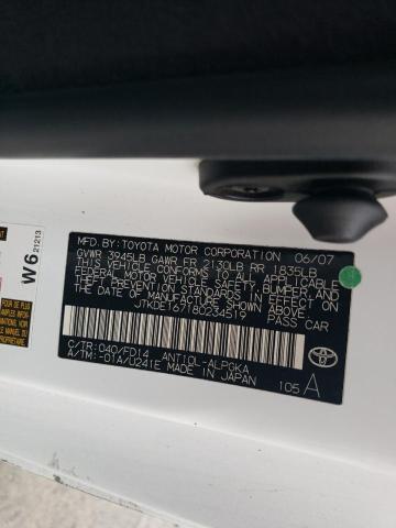 JTKDE167180234519 - 2008 TOYOTA SCION TC 白色 照片 12