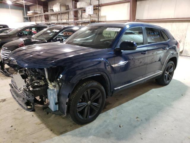 1V26E2CA9LC217995 - 2020 VOLKSWAGEN ATLAS CROS SE BLUE photo 1