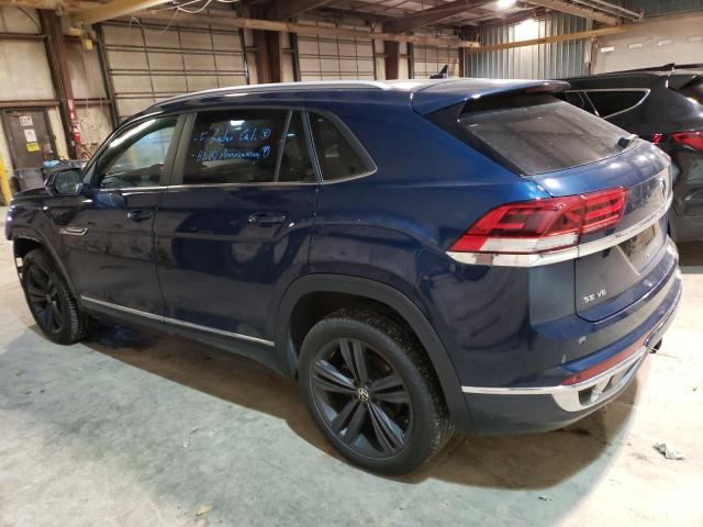 1V26E2CA9LC217995 - 2020 VOLKSWAGEN ATLAS CROS SE BLUE photo 2